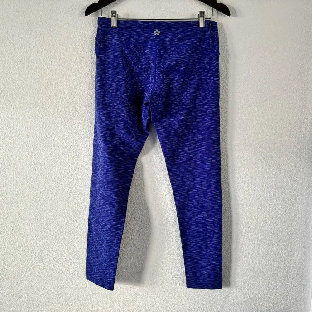 Tuff Athletics Blue Purple Space Dye Sporty High-Waisted Leggings Medium Casual - Picture 12 of 13
